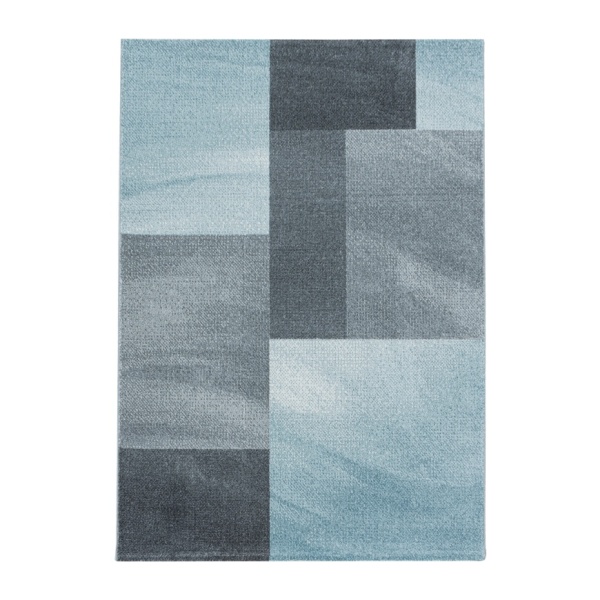 Geometric Blue Rug | Contemporary Area Rugs For Living Room